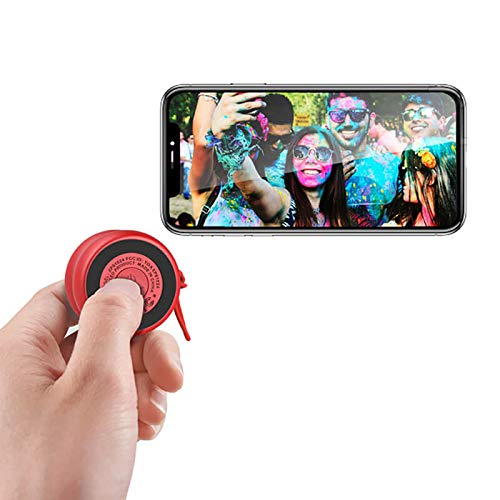 Xoopar Mini Enceinte Bluetooth Ultra Compact Yoyo Speaker - Haut Parleur Puissant de 3 Watts - Haut-Parleurs Nomade avec 4 Heures d'Autonomie - Format Enceinte Petite Taille 3 Cm (Rouge, Stéréo)