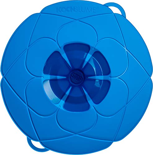 Kochblume Parent, 100% Silicona alimentaria, Azul, Topfgröße 14-24cm (L) Cover