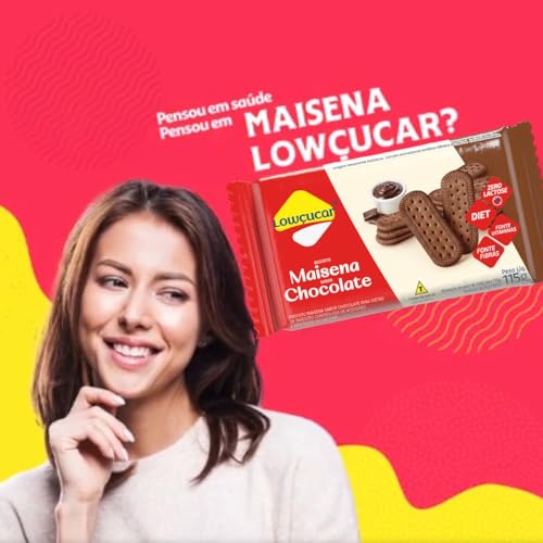Biscoito Maisena Chocolate Lowçucar Zero Adição de Açúcares 115g