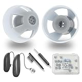 20pcs GN Resound Hearing aid Domes Open(M Size 8mm) Comfortable Silicone Design Noise Reduction Enhanced...