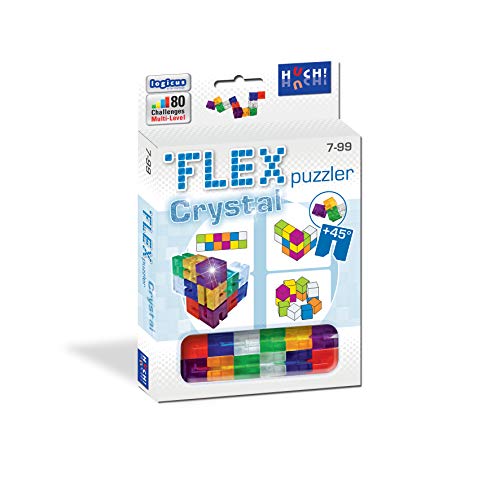 HUCH! | Flex Puzzler Crystal | Geschicklichkeitsspiele | Logikspiele IQ Spiel | Denkspiele & Knobelspiele | Geschenke für Kinder und Jugendliche | Logik Spiel für 1 Person ab 7 Jahren