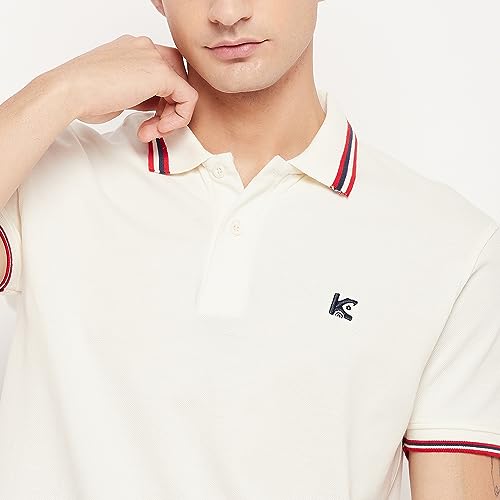 Image of KAMELEON Men's Regular Fit 100% Cotton Polo Neck Half Sleeve Solid Plus Size T Shirt, Casual Collar Tees for Boys S to 3XL