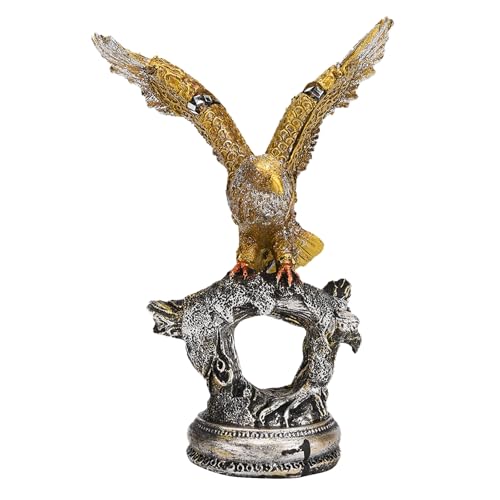 Estatua Águila Calva en Rama Resina 7.7 in