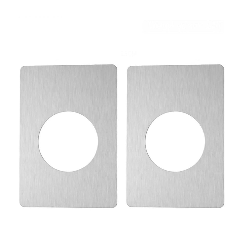 Gentryroo 1Pcs Durable Stainless Steel Door Lock Reinforcement Plate, Hardware Repair Patch