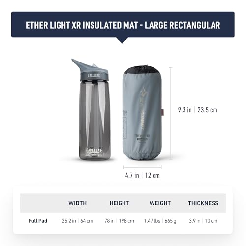 Image of Sea to Summit Ether Light XR Insulated Sleeping Pad, Rectangular - Large (78 x 25 x 4 inches)