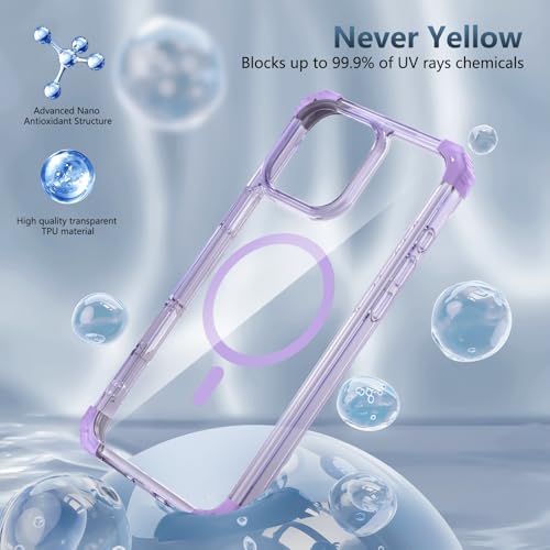 Coque compatible iPhone 16 Pro magnétique transparente antichoc et cadre surélevé