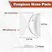 Clear Eyeglass Nose Pads - SMARTTOP Stick on 2.5mm Silicone Anti Slip Adhesive Eyewear Nose Pads Cushions for Eyeglasses Sunglasses Spectacles - 12 Pairs