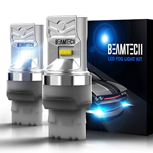 BEAMTECH 7443 LED Bulb, CSP Chips 6500K 800 Lumens W21/5W 7515 T20 Dual Xenon White Extremely Super Bright Brake Light