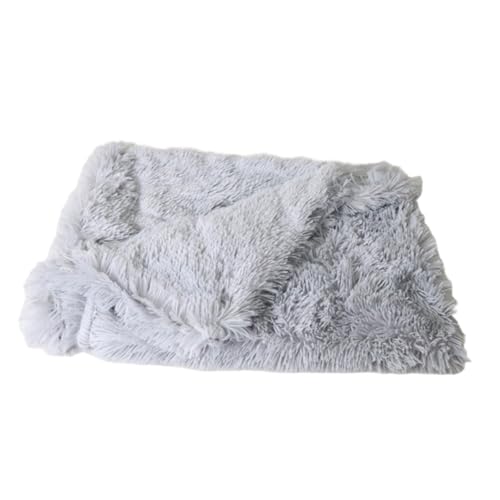 DIYEAH Manta para Mascotas de Peluche Doble Capa Cojín Resistente y Suave para Perros y Gatos Medianos Cama Portátil y Transpirable para Viajes y Hogar