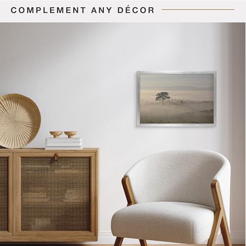 Image of MCS Foundation 13x19 Poster Frame Traditional Silver, Vertical & Horizontal Wall Hanging Large Picture Frame for Photos, Posters & Art Prints (1-Pack)