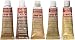 Amaco Rub 'N Buff Wax Metallic Finish, 5 Color Gold Assortment (Antique Gold, Autumn Gold, European Gold, Gold Leaf, Grecian Gold)