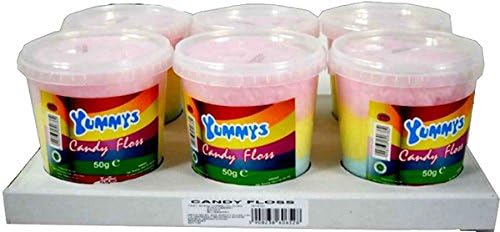 Case of 6 Yummys 3 Flavour Candy Floss (50g)