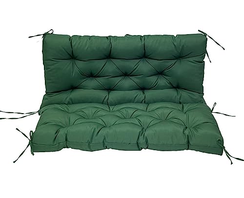 Coussins de balancelle de porche avec dossier imperméable pour mobilier d'extérieur 3 places
