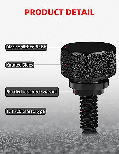 Amazicha Black Stainless Steel Seat Bolt Screw For Harley Davidson 1996-2023 #TOP4