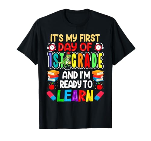 First Day of First Grade Boys Girls First Day of 1st Grade T-Shirt