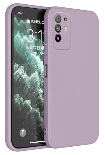 Topme Cover per OPPO A94 5G (6.43' Inches) Custodia Case, Protezione Della Pelle Della Custodia in Silicone Tpu - Erba viola