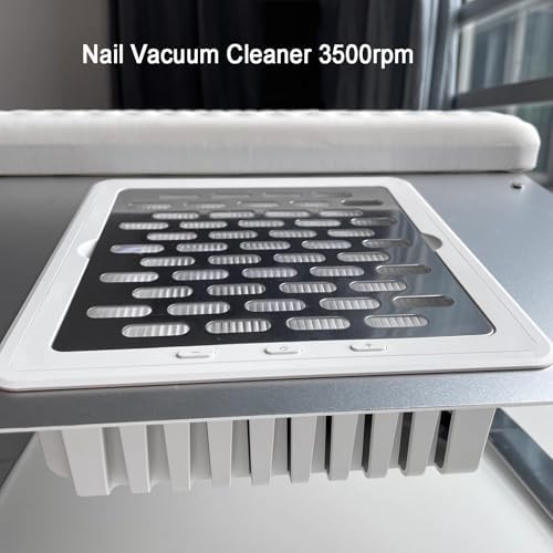 Nail Drill Dust Collector Washable Filter Suction Low NoiseManicure Salon Tools Electric,Professional with Arm Rest,Adjustable for Acrylic