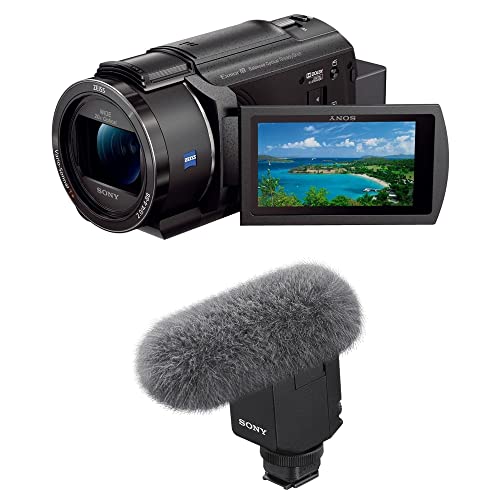 SONY FDR-AX45 ブラック ビデオカメラ & ECM-GZ1M マイク Amazon | SONY(ソニー) 【AX45A と マイク セット】 狙った音を
