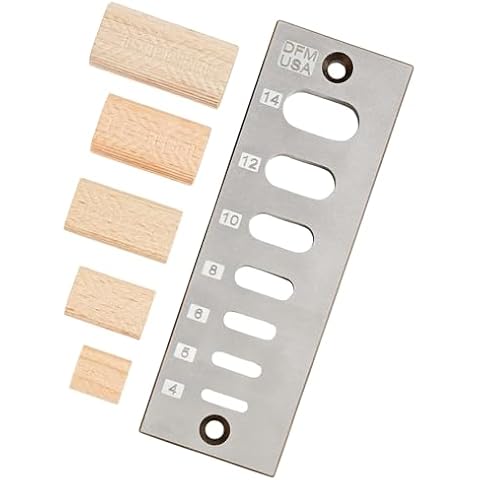 DFM Tool Works A2 Domino Tenon Trim Plate - Compatible with Festool Domino Joiners - Trims 4mm to 14mm Sizes - Fits Glue-ups or Dry Fits - Eliminates Sanding and Razor Blade Use - Made in USA Cover
