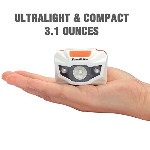 image for EverBrite LED Headlamp, 2-Pack CREE LED Head Lamp with Red Lights for 