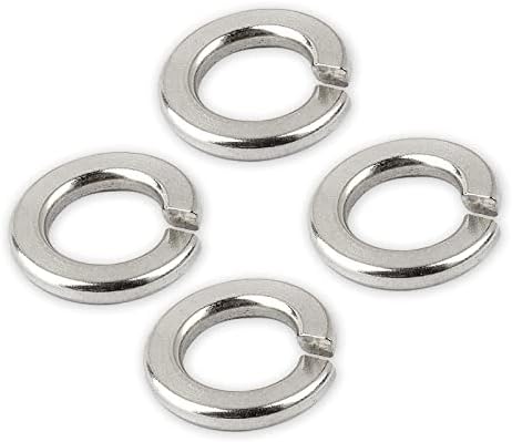 FASTENER TREE 1/2" Spring Lock Washers, 304 Stainless Steel Locking Washers for Bolts 100PCS