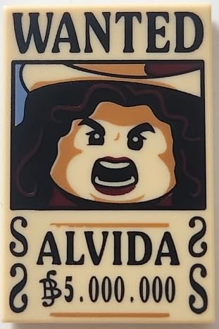 LEGO One Piece 2x3 Wanted Tiles, Choose Your Own (ALVIDA)