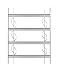 Produktbild Alberts 563646 Fenstergitter Secorino Style | Ausziehbar für Fenster außen | Einbruchschutz Gitter | galvanisch blau verzinkt | 600 x 500-650 mm