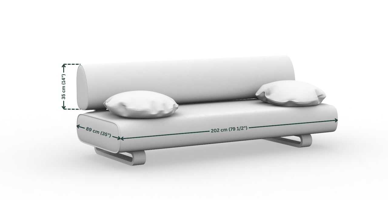 comfortly Fodera per divano letto Allerum, copertura di ricambio, resistente, 4 pezzi, tessuto morbido e resistente, lavabile, facile da pulire e sostituire (corona, ambra)