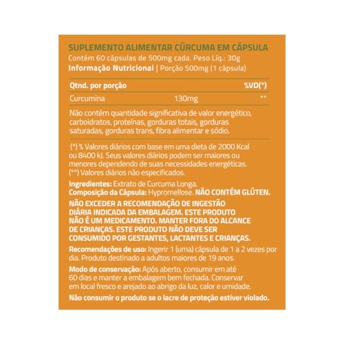 True Curcuma 500MG 60CPS TRUE SOURCE