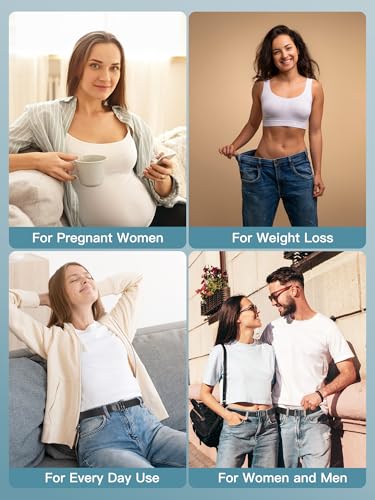 Black Elastic Belts for Women, High Stretch, Adjustable Women’s Belt 23-54 Inches – Comfortable Stretch Fabric4