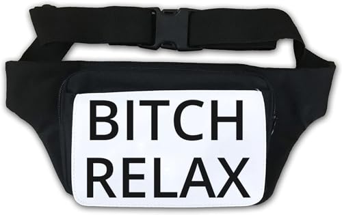 B*tch Relax Hüfttasche Bauchtasche weiß