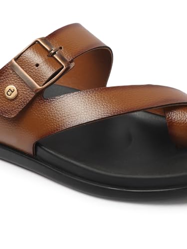 Image of Carlton London Men Comfortable,Flat,Round Toe,Buckle,fashion Sandal for Daily use and Casual use