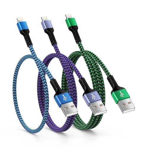 iPhone 充電ケーブル 3本組（0.3M+0.9M+1.8M）USB ライトニングケーブル MFi認証 アイフォン Lightning ケーブル 2.4A急速充電コード アイホン スマホケーブル データ転送iPhone14/13/12/11/8/iPad/AirPods/MacBookなど各種対応の商品画像（Amazon）