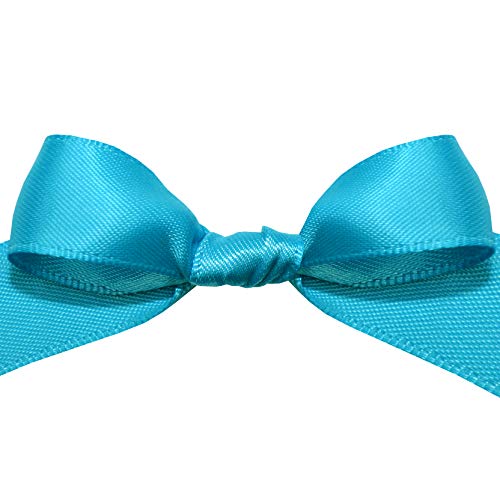 Image of Morex Ribbon 08816 /50-325 Double Face Satin Ribbon, 3 /8 inchx 50 Yd, Vivid Blue