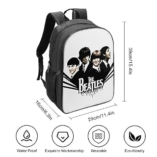 CSTAL The Beatles Sac A Dos Filles Garçons Rock Band Cartable Enfant, Adolescents Personnalisé Sac Ecole De Style Grande Capacité Sac De Voyage Léger Sac D’école 16inch - Les Beatles, Paul McCartney, John Lennon, RIngo Starr, George Harrison CSTAL The Beatles Sac A Dos Filles Garçons Rock Band Cartable Enfant, Adolescents Personnalisé Sac Ecole De Style Grande Capacité Sac De Voyage Léger Sac D'école 16inch – Image 4