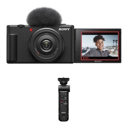 Sony ZV-1F Vlog�J���� Vlogger�A�N�Z�T���[�L�b�g�t�� (�u���b�N)