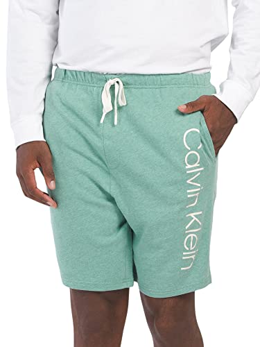 Calvin Klein Men`s Immerge French Terry Logo Drawstring Sleep Shorts