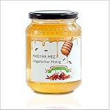 REGIONAL: Unser handerlesener Honig wird von ungarischen Imkern (und seinen fleißigen Bienen) produziert. Aus Liebe zur Natur nehmen unsere Imker den fleißigen Bienen nicht alles weg, um das Bienenvolk zu schützen!