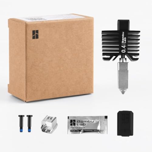 Bambu Lab Original 0.4mm Hardened Steel Nozzle Assembly Hotend Kit for X1 Series and P1 Series,Compatible with P1S P1P X