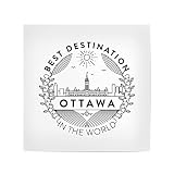artboxONE Poster 40x40 cm Städte Ottawa-Abzeichen 