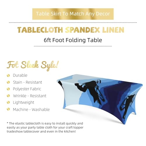Housse table élasthanne motoneige nappe stretch extensible EdWal 1.8m - 6