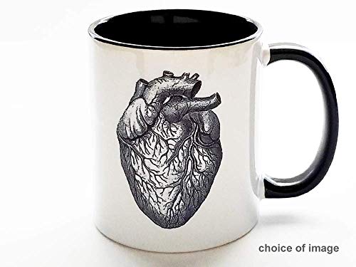 Taza de cerámica anatómica para café 11 oz miniatura 3