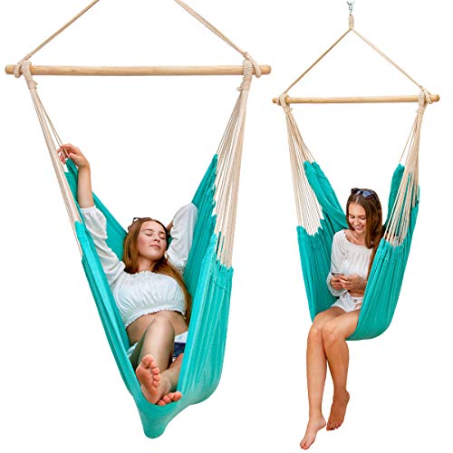 Hängesessel Amanka XXL 185x130cm – 150kg Tragkraft für Garten und Balkon