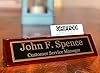 Name Plate for Desk Engraved in USA by Griffco Supply | Desk Name Plate Personalized Plaque with Business Card Holder #5