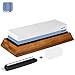 Sharpening Stone Set - Professional Grade 2 Sided 1000/4000 Whetstone - Best Kitchen Knife Sharpener Waterstone - Bonus Angle Guide + Non-slip Bamboo Base