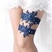 Wedding Garter Set - Something Blue Bridal Lace, Handmade Keepsake and Toss