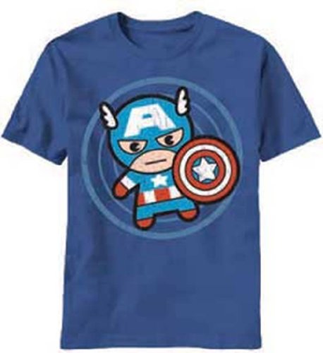 Marvel Men's Cap In Circle T-Shirt