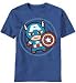 Marvel Men's Cap In Circle T-Shirt