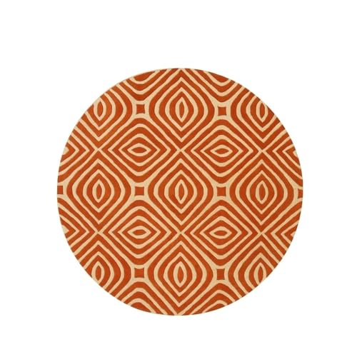 Image of Sifa Carpet Modern Round Area Rug - Hand-Tufted with 100% NZ Wool, Thick & Soft Circular Carpet for Living & Dining Room, Weight -6 Pund, Size-3x3 Feet (36x36 Inch Round)