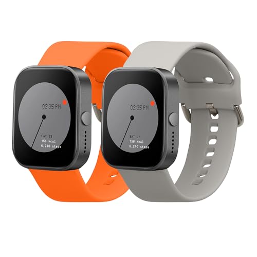 Correas de silicona compatibles con Nothing Watch Pro D395, pack 2